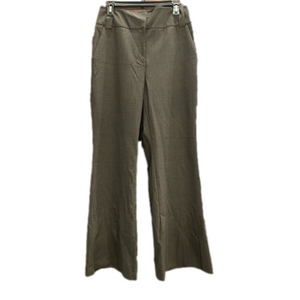 Express Design Studio Brown Pinstripe High Waist Flared Trousers NWOT